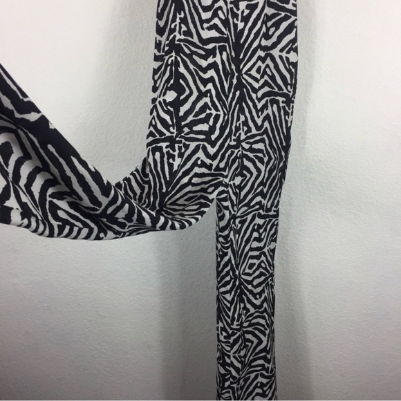 Zara Monochrome Zebra Pattern Jumpsuit - Picture 9 of 13